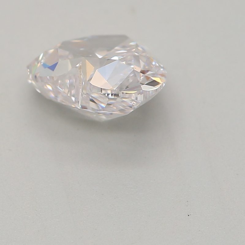 0.8 carat faint pink heart diamond certified by GIA