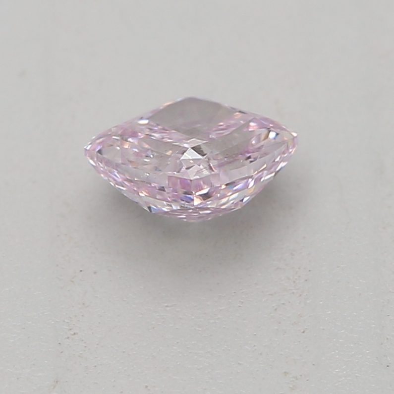 0.23 carat fancy pink-purple cushion diamond certified by GIA
