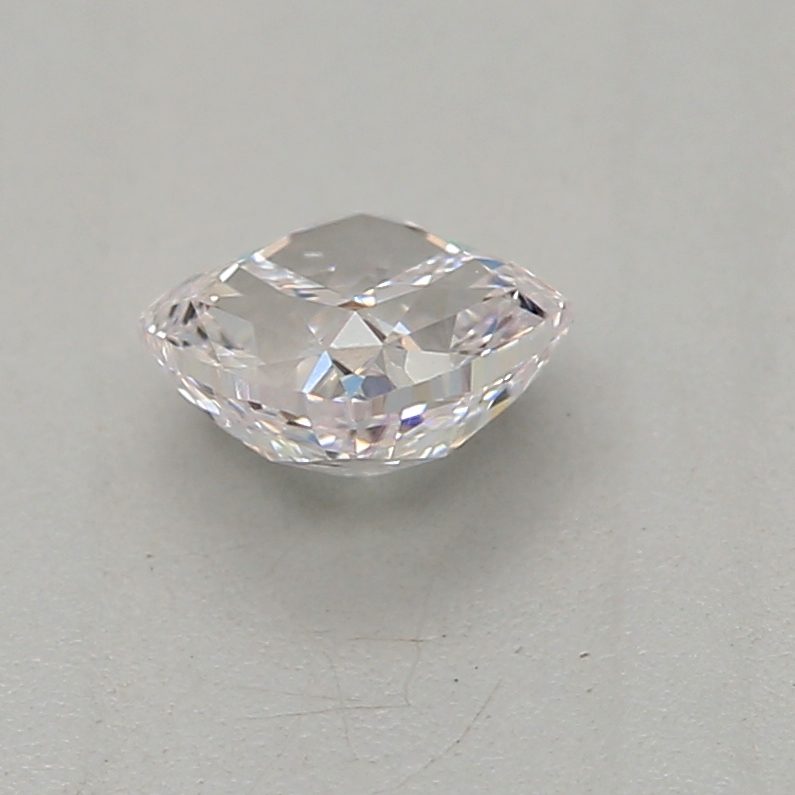 0.26 carat faint pink cushion diamond certified by GIA