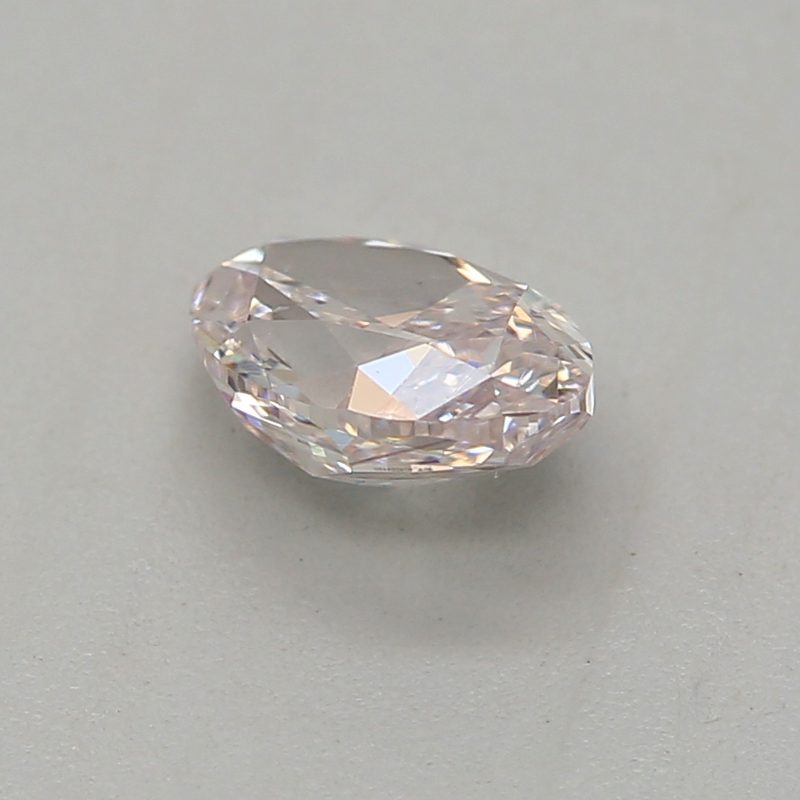 0.36 carat very light pink oval diamond certified by GIA