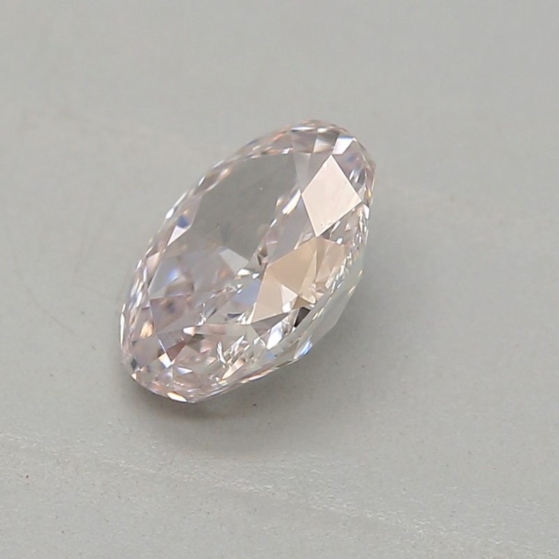 0.36 carat very light pink oval diamond certified by GIA