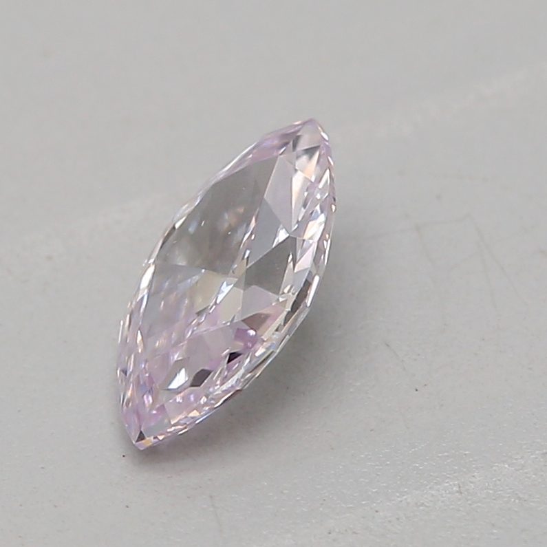 0.21 carat light pink marquise diamond certified by GIA