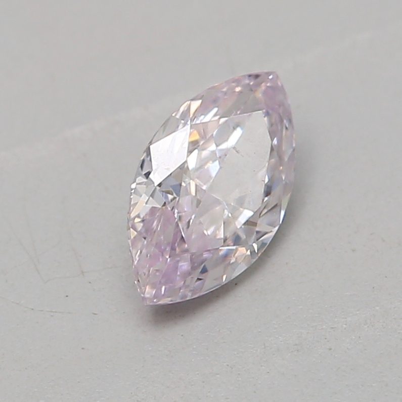 0.21 carat light pink marquise diamond certified by GIA