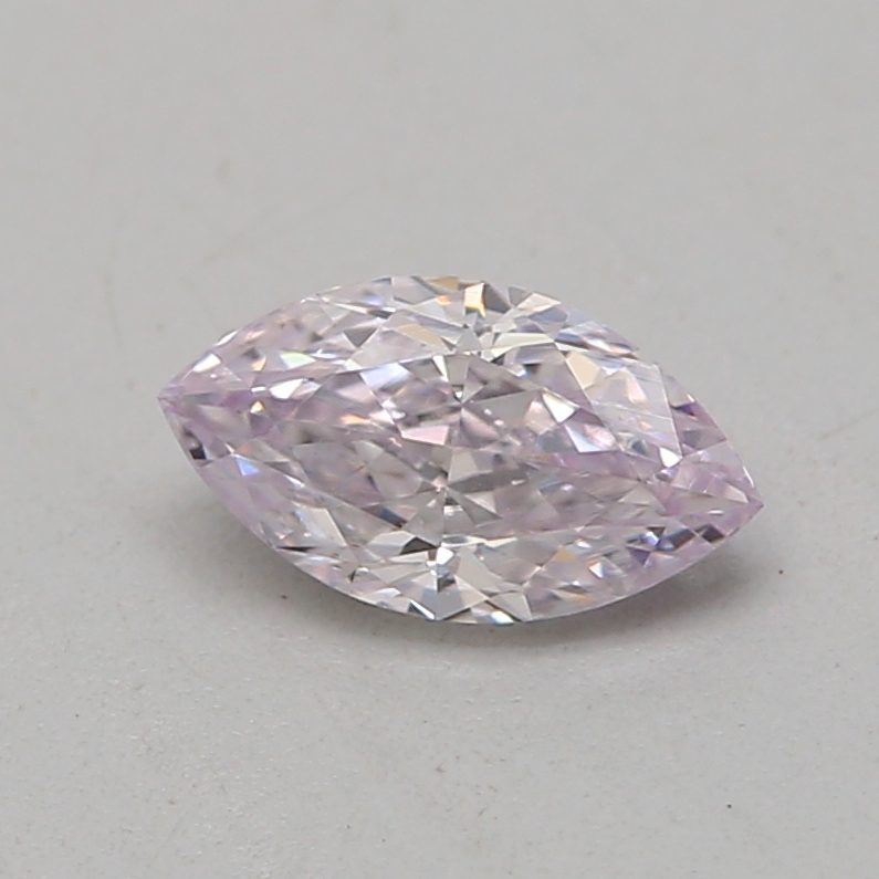 0.21 carat light pink marquise diamond certified by GIA
