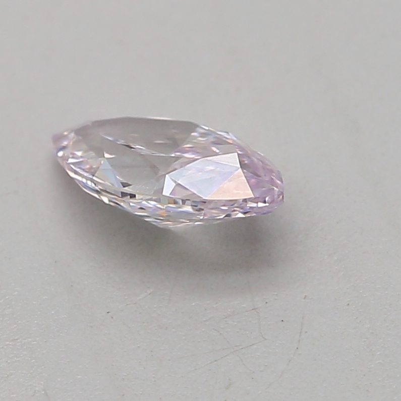 0.21 carat light pink marquise diamond certified by GIA