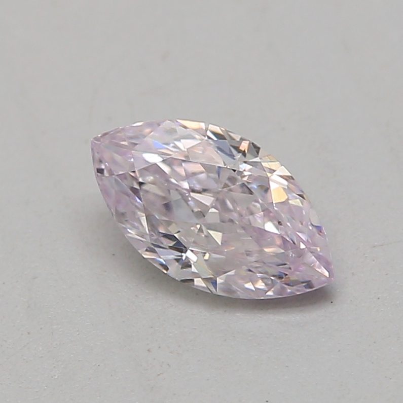 0.21 carat light pink marquise diamond certified by GIA