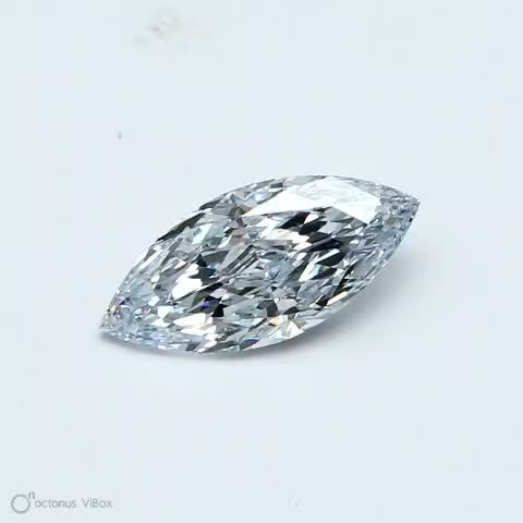 0.71 carat very light blue marquise diamond certified by GIA