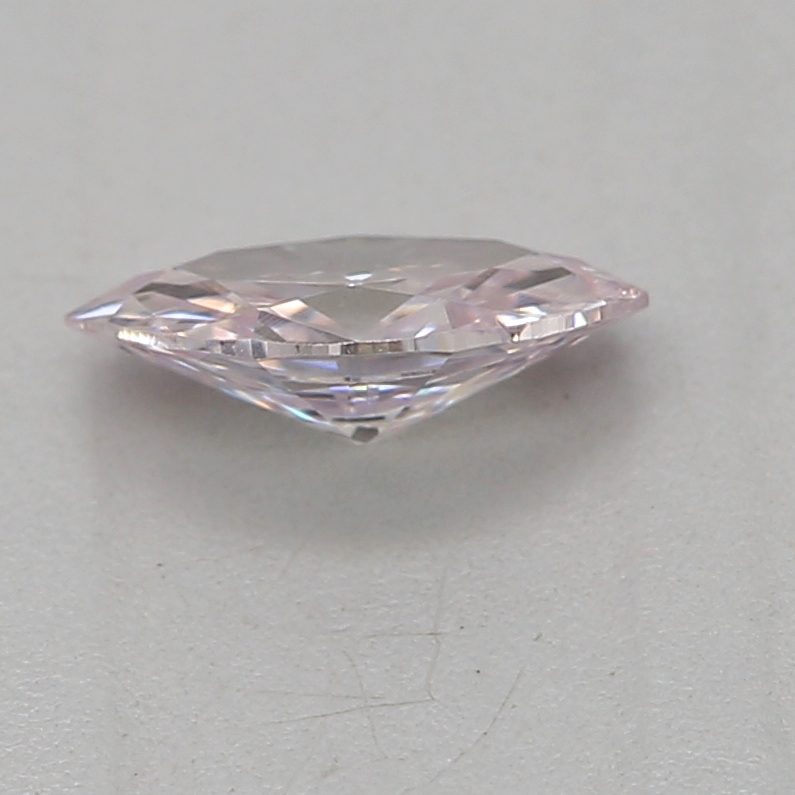 0.19 carat very light pink marquise diamond certified by GIA