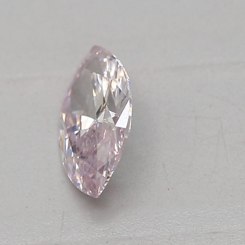 0.19 carat very light pink marquise diamond certified by GIA