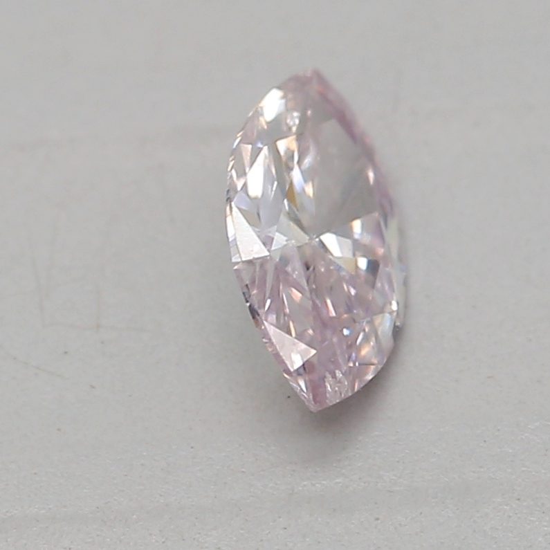 0.19 carat very light pink marquise diamond certified by GIA