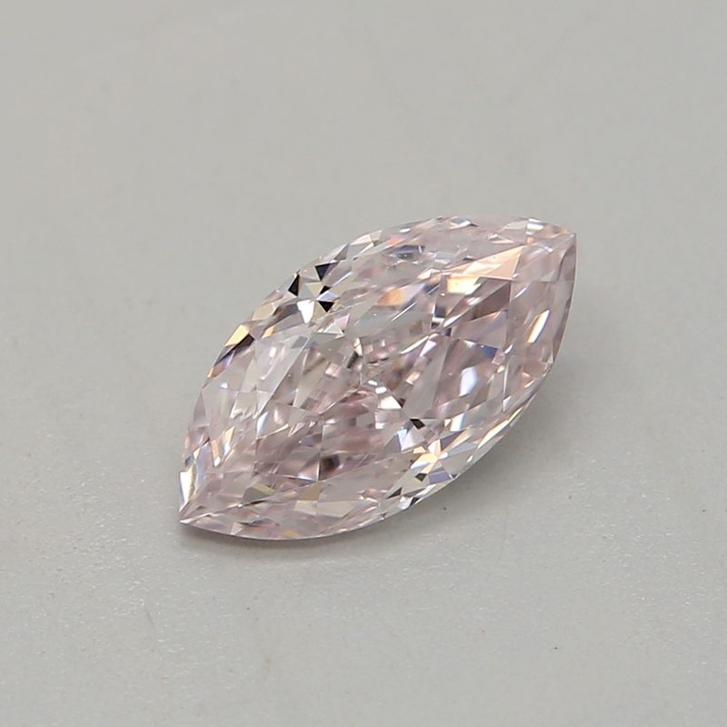 0.35 carat very light pink marquise diamond certified by GIA