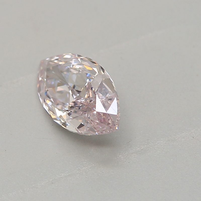 0.35 carat very light pink marquise diamond certified by GIA