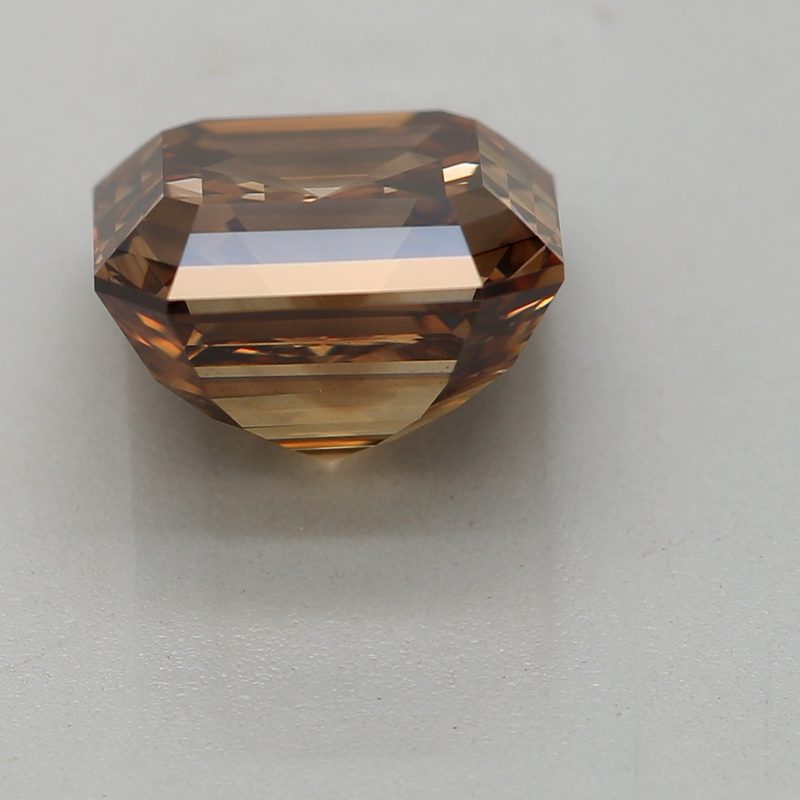 2.21 carat fancy deep brown asscher diamond certified by DBIOD