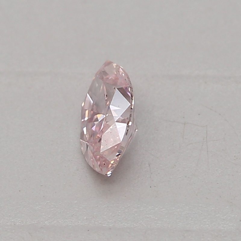0.13 carat fancy pink marquise diamond certified by GIA