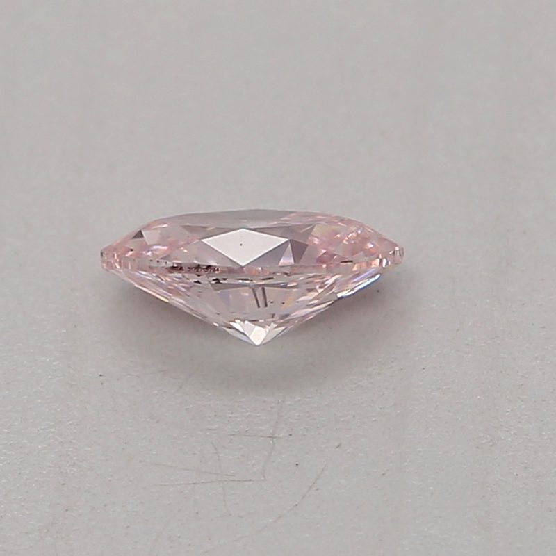 0.13 carat fancy pink marquise diamond certified by GIA