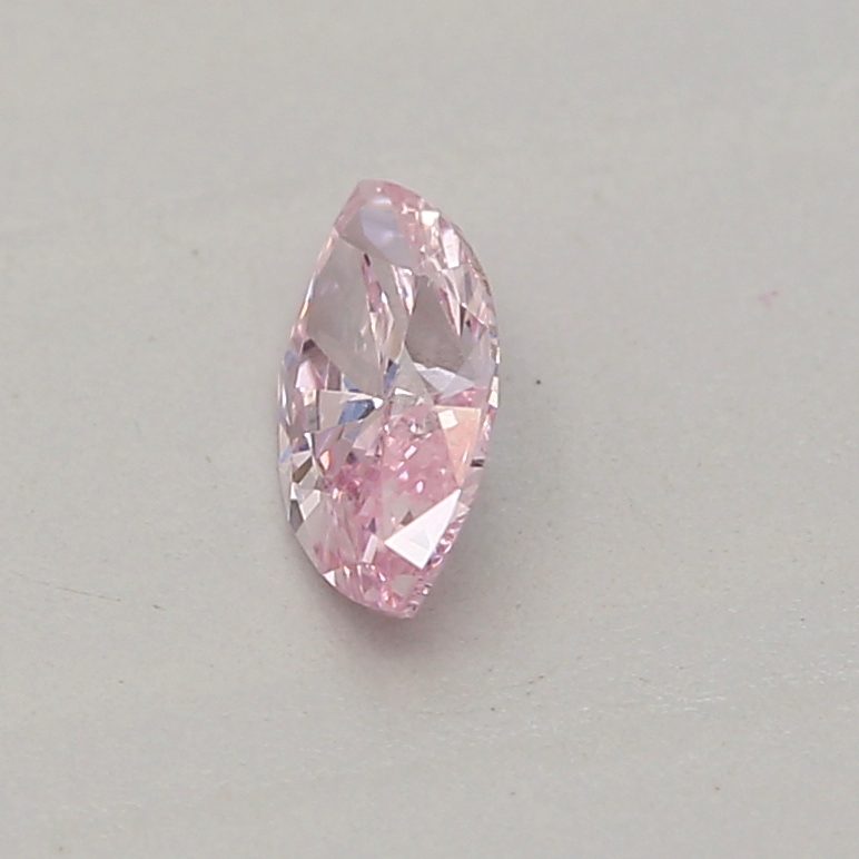 0.12 carat fancy purplish pink marquise diamond certified by GIA